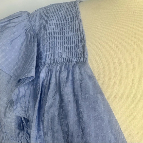 Tularosa Magnolia Wrap Dress in Powder Blue Size Small - Picture 4 of 8